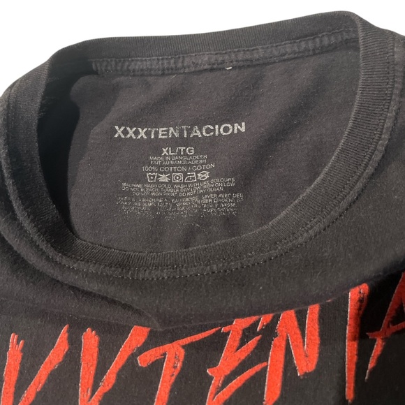 XXXTENTACION Officially Licenced Rap Promo Music T Shirt Black XL - Picture 2 of 4